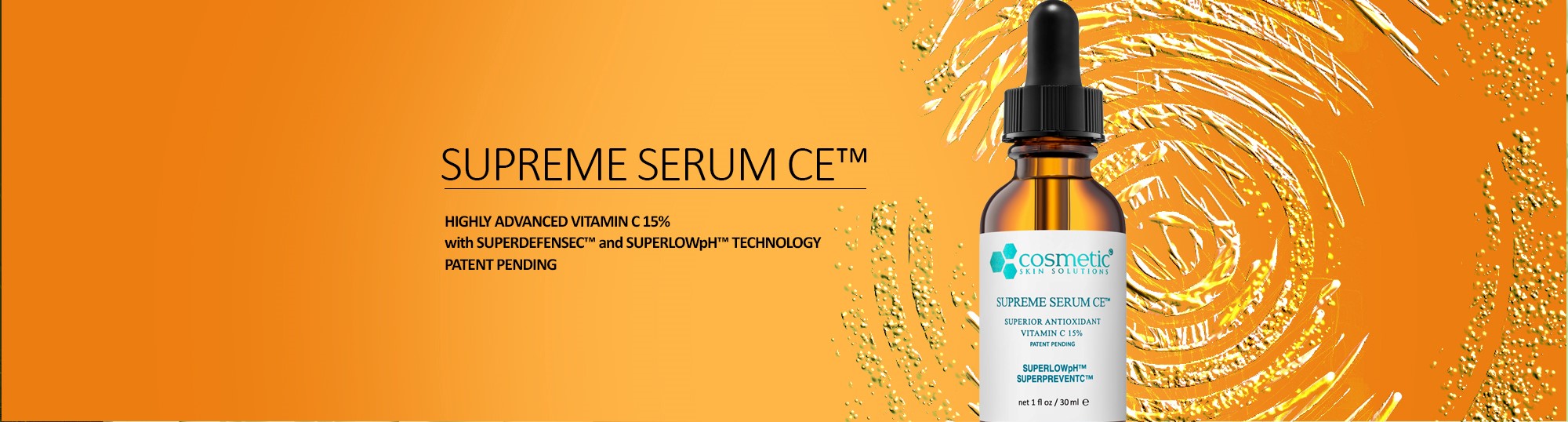 Supreme Serum CE™ | Patent Pending | #1 Best Vitamin C Serum